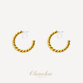 Minimalist Twisted Hoop Clip-On Earrings