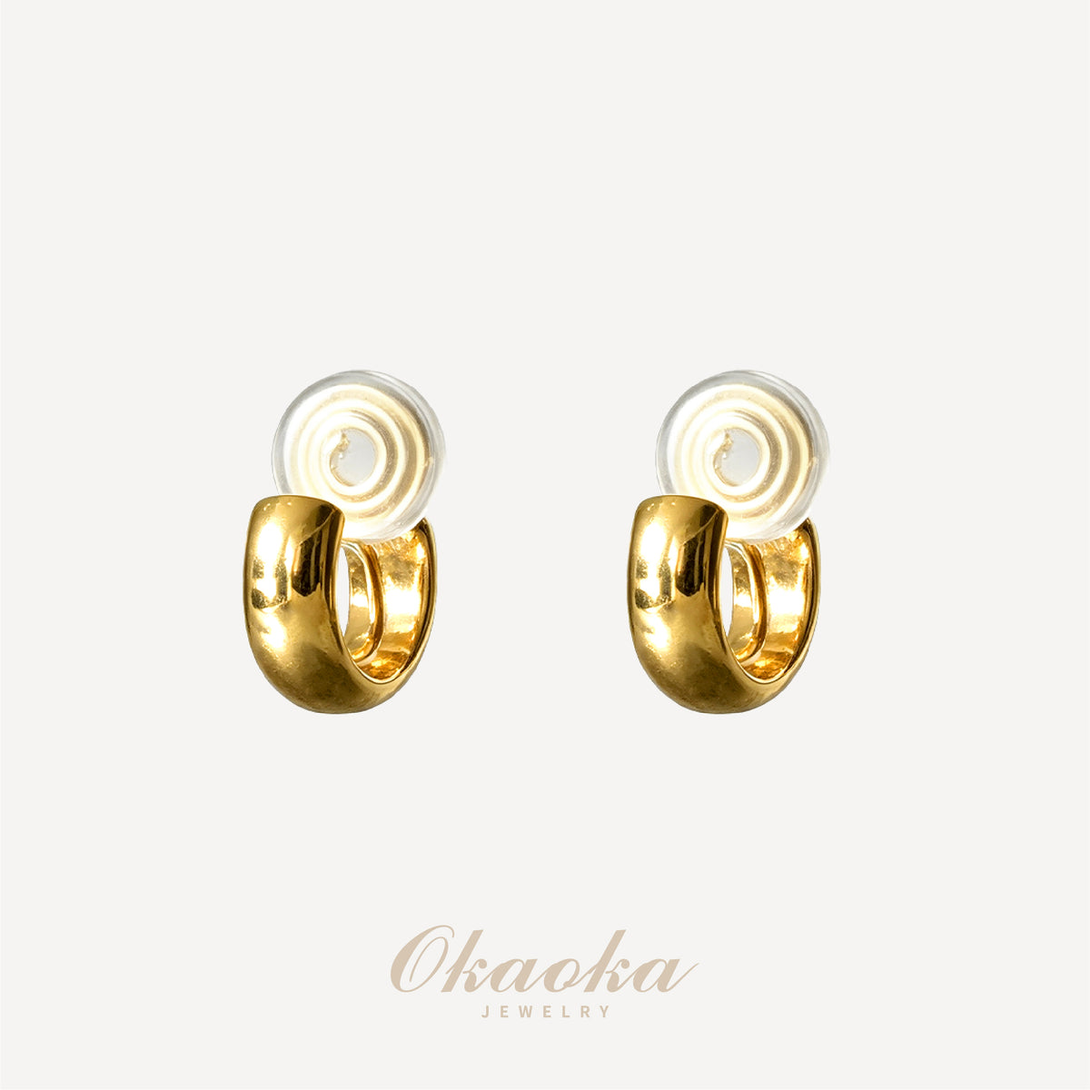 Twisted Hoop Clip On Earrings – Minimal Gold No Piercing Earrings