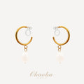 Pearl Drop Ear Cuff – Gold Hoop Clip On Earring