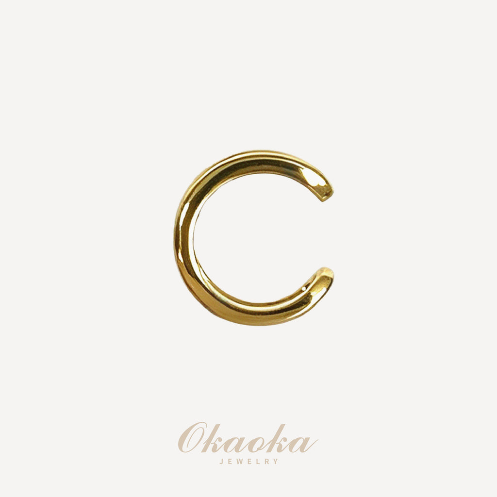 Ava Minimal Gold Ear Cuff – Sleek Open Cuff Earring