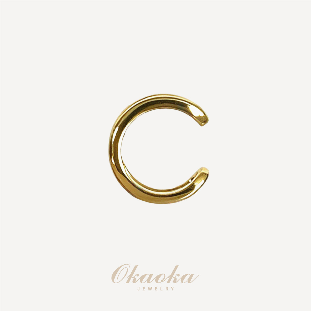 Ava Minimal Gold Ear Cuff – Sleek Open Cuff Earring