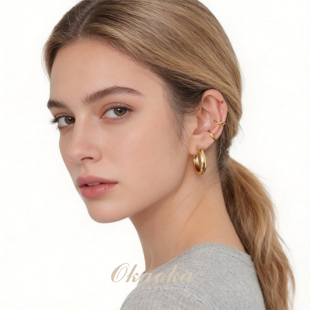 Essential Smooth Gold Ear Cuff | Minimalist Daily Jewelry