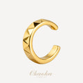 Geometric Studded Gold Ear Cuff | Modern Minimalist Jewelry