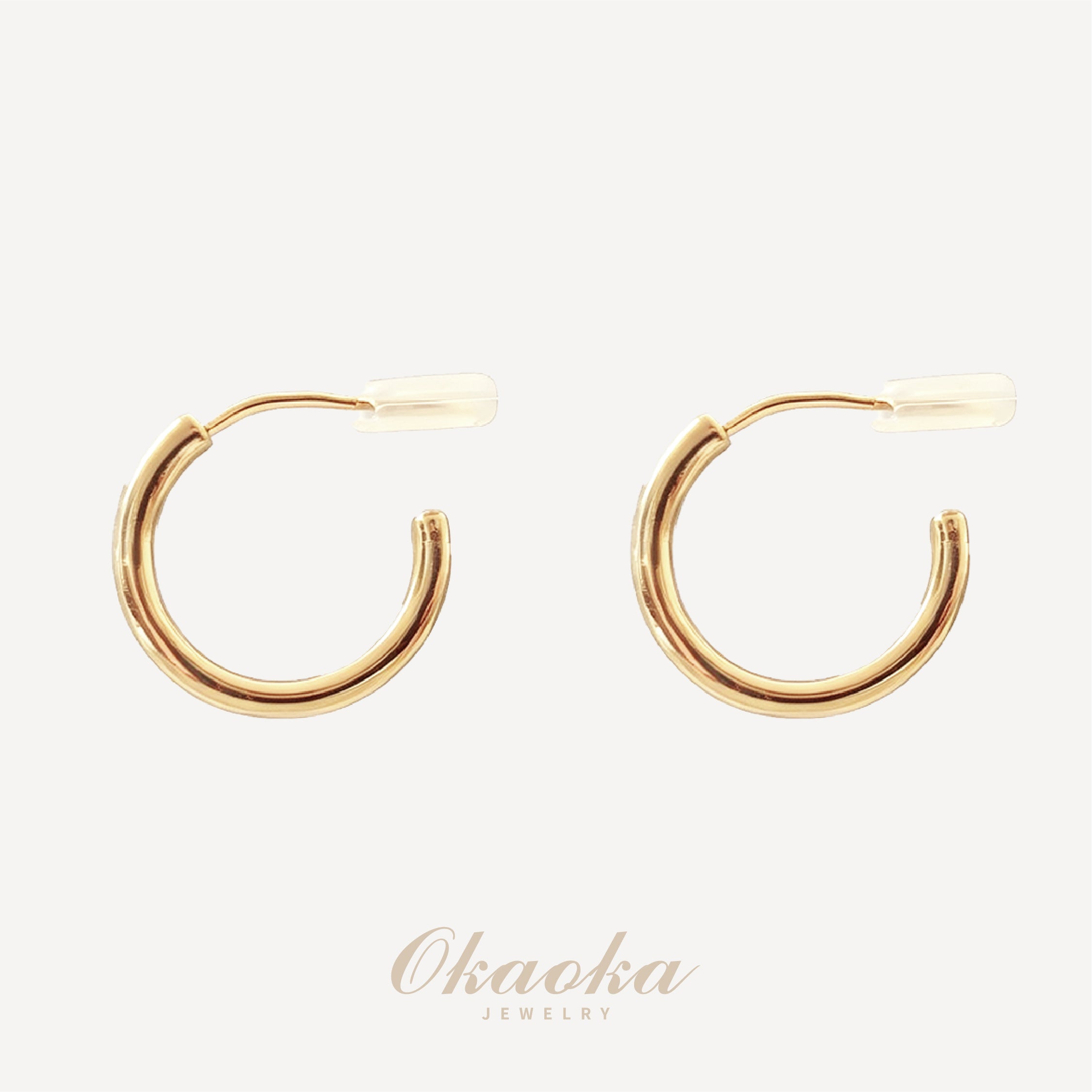 Classic Essential Hoop Clip-On Earrings | Minimalist Gold Jewelry